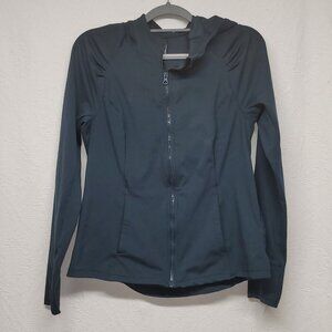 779. Yogalicious Long Sleeve Coat Blue Sz L